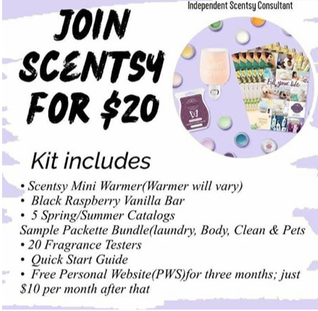 Scentsy $20 Join kit special promotion