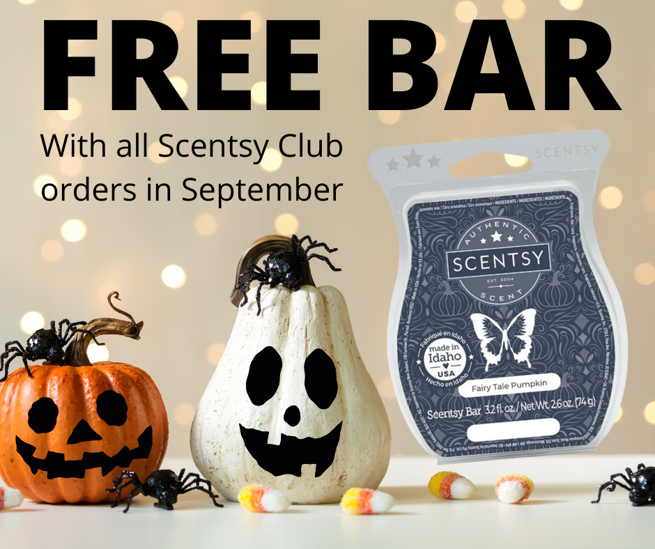 Free Bar with September Scentsy Club Orders